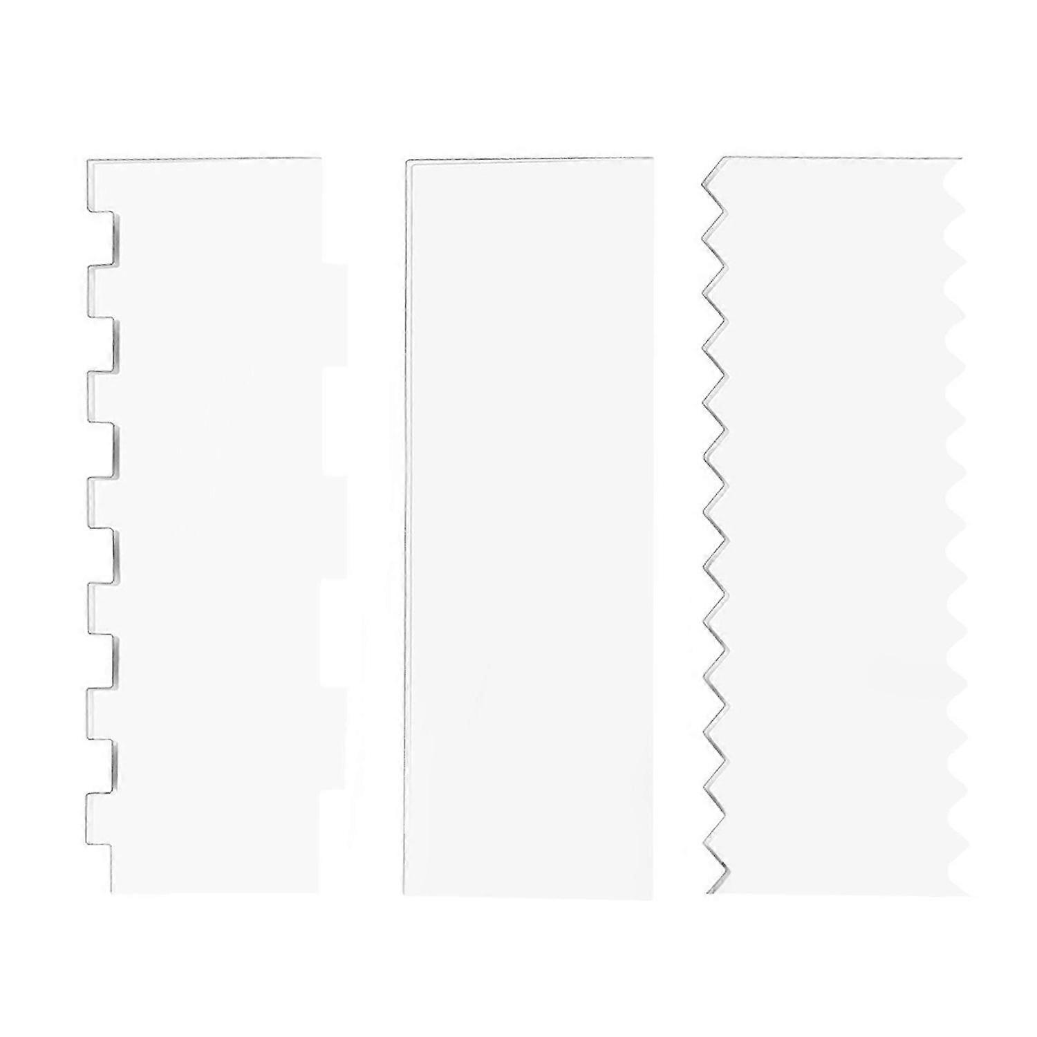 Frosting Buttercream Large Cake Smoother Scraper Cake Edge Stripe