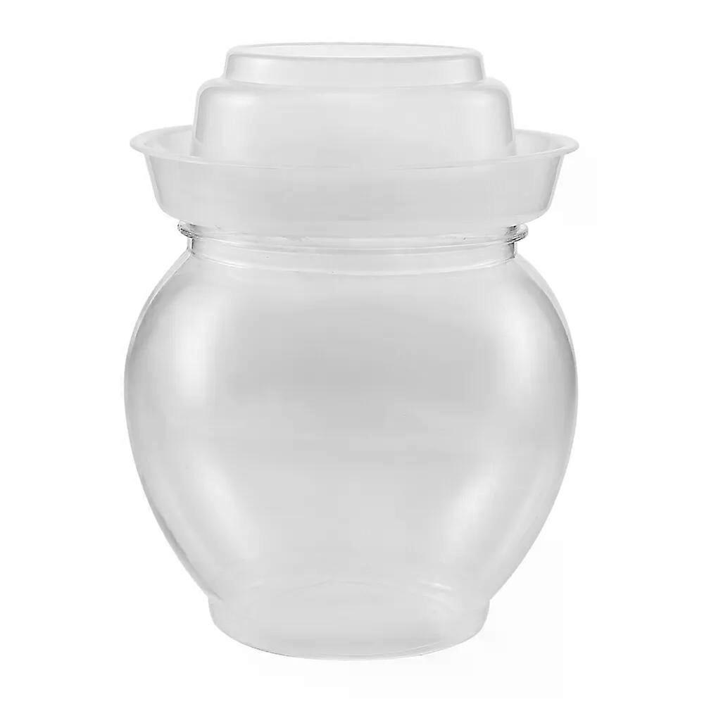 Pickling Jar, Transparent Large Capacity Fermenting Jar Vegetable Storage Container