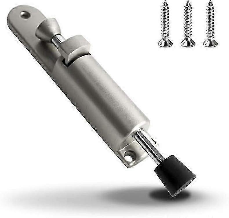 Butée de porte Support de porte en alliage de zinc en caoutchouc souple robuste Pied de butée de porte actionné avec des accessoires à vis - -I