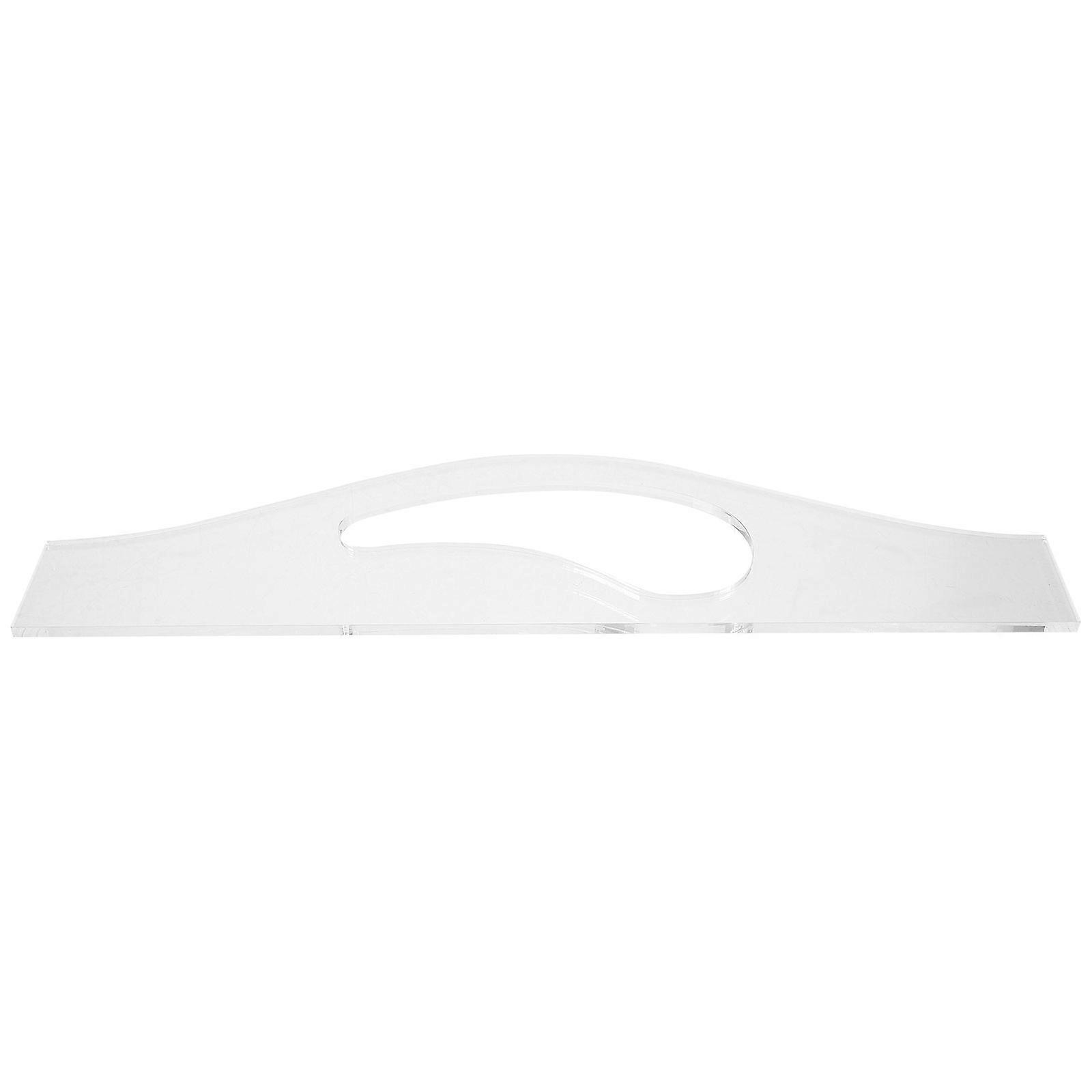 Transparent Acrylic Cutting Board Handle Template for Precise Shaping 3Pcs