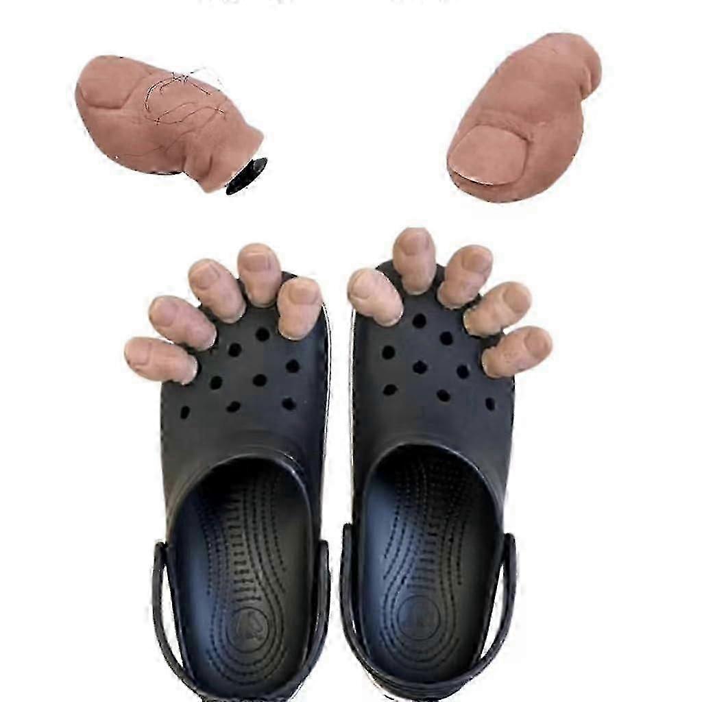 مضحك اصبع القدم الحذاء سحر ، اصبع القدم الحذاء سحر للتمساح ، DIY البسيطة 3D مجسمة اصبع القدم التمساح الملحقات ، لطيف اصبع القدم تمائم الأحذية ، فرحان واقعية أصابع القدم سحر -