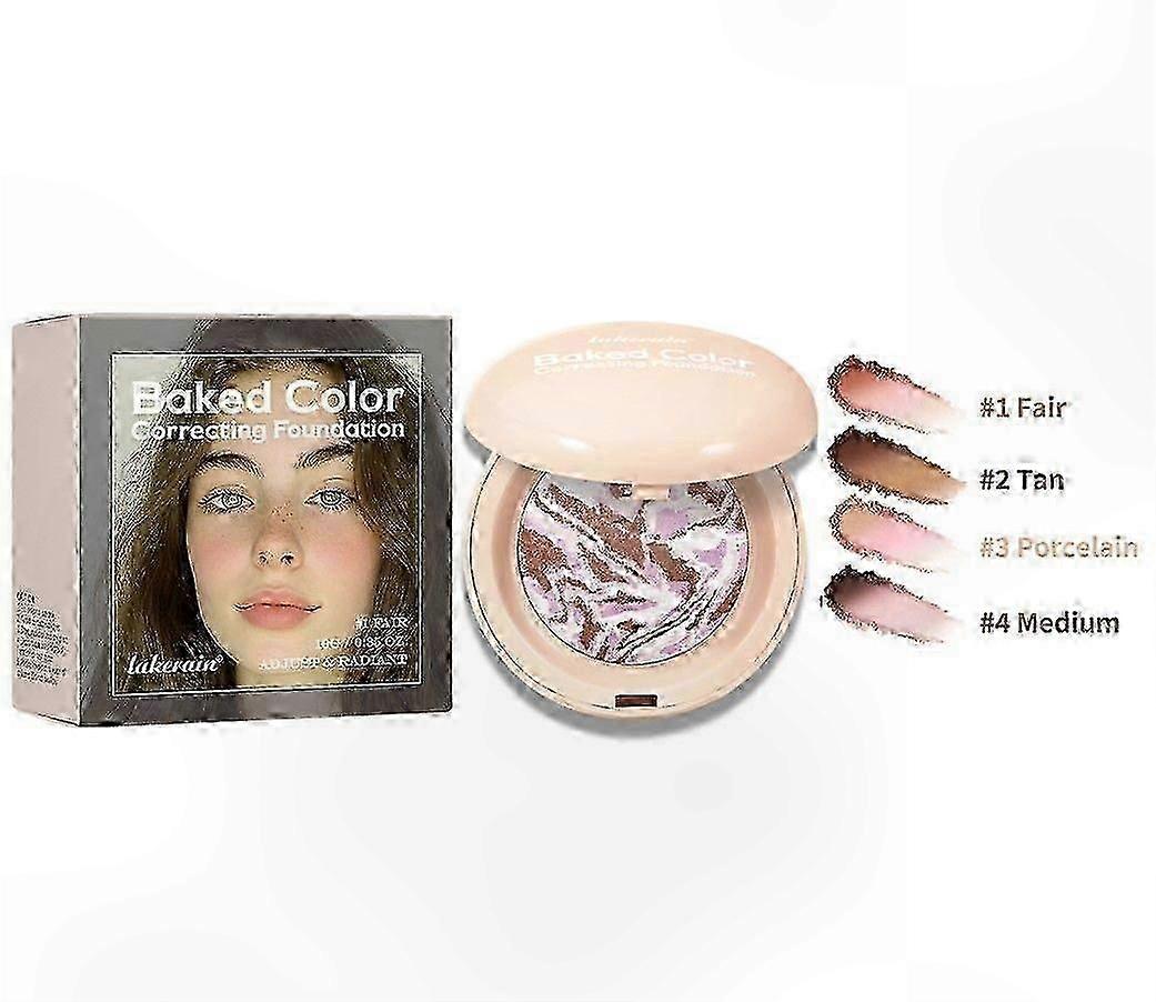 Skin-Enhancing Mineral Foundation for Mature Skin, Light to Medium Coverage, Long-Wear Color Correction with Baked Technology