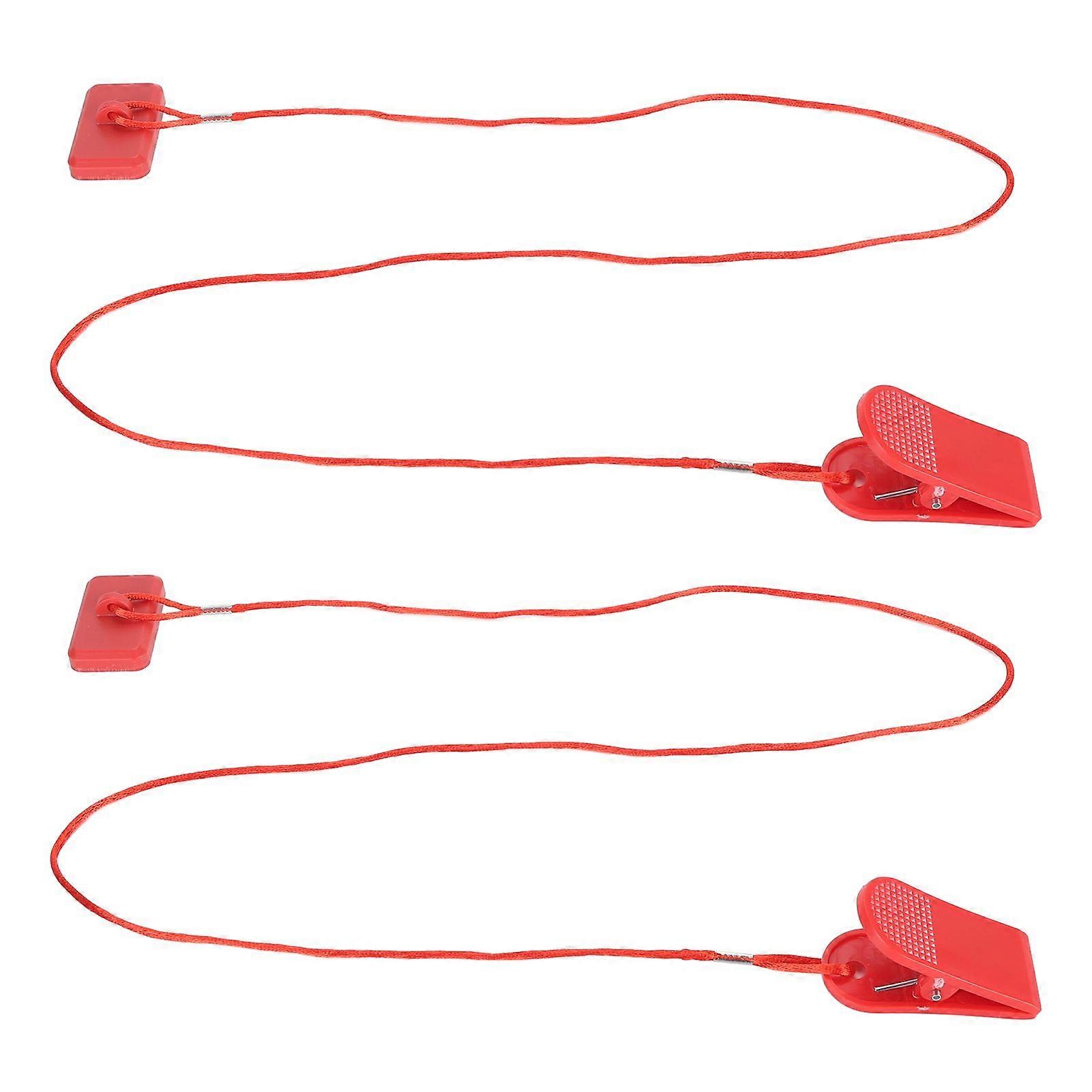 2 Pcs Treadmill Magnetic Lock Emergency Stop Switch Clip Running Machine Security Lock for Exercise Machine
