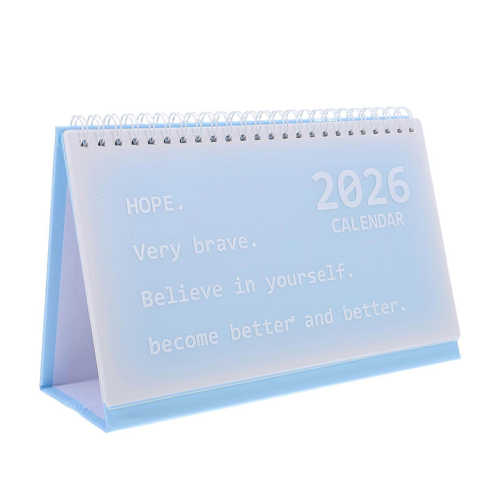 Standing Desk Calendar Versatile Usage Coil Binding Monthly Planner Time Management Home Spaces .00X13.00X7.00CM 1Set