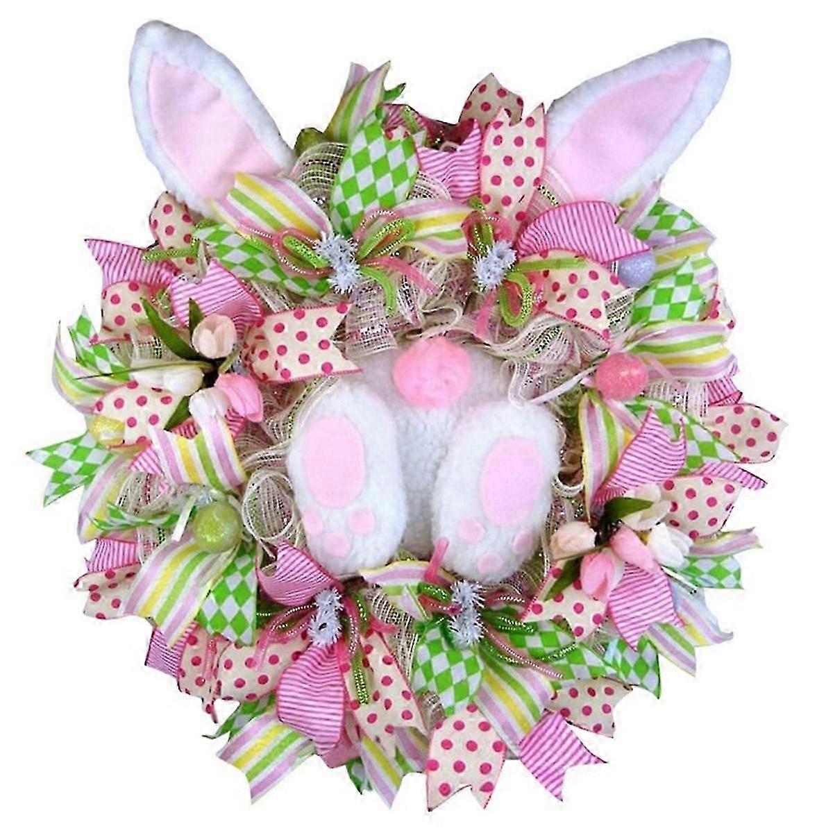 Easter Wreaths for Front Door, Wreaths with , Spring Easter Wreaths Garland Easter Decor