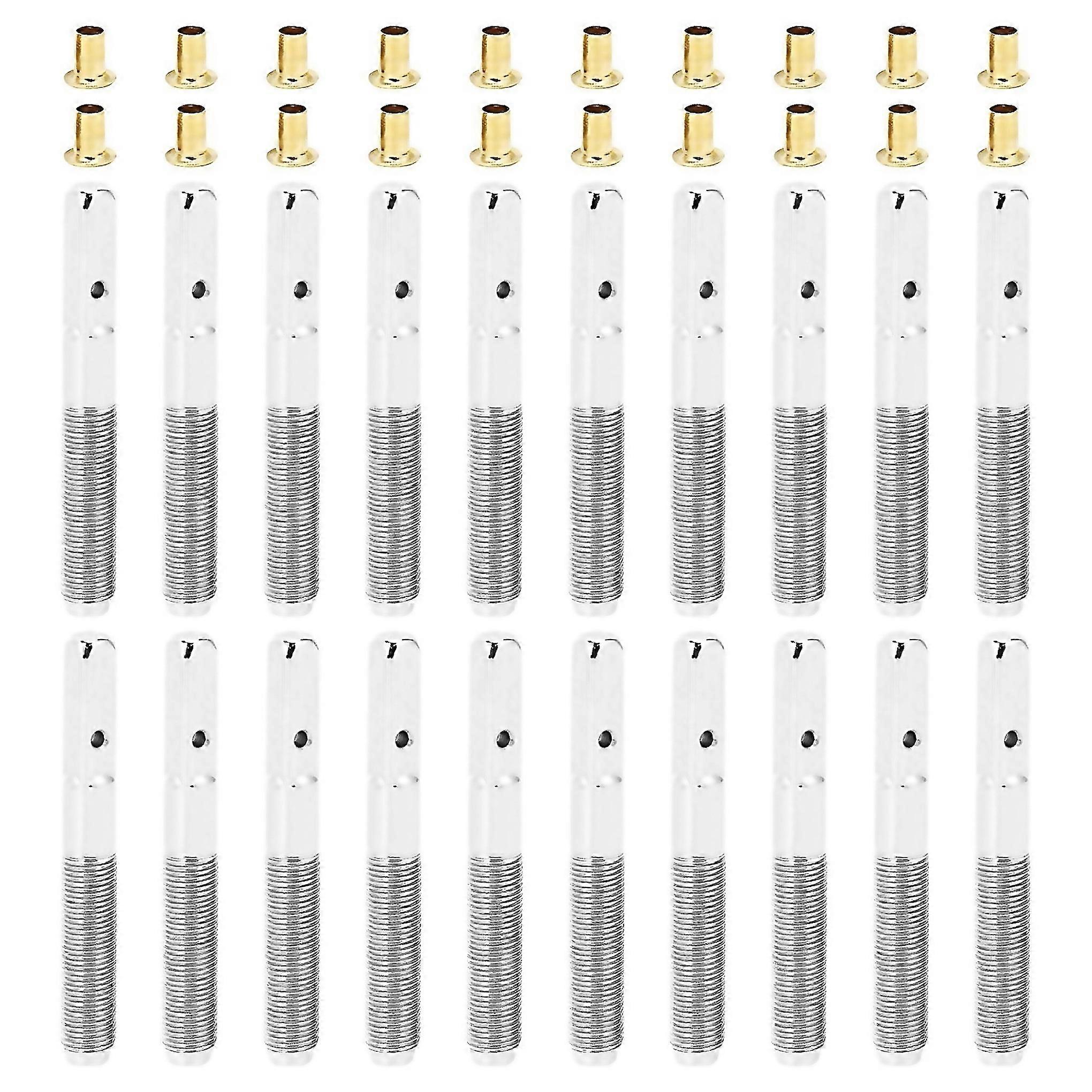 For 20 Pcs Lyre Harp Tuning Pin Nails With 20 Pcs Rivets Set For Lyre Harp Small Harp Musical String