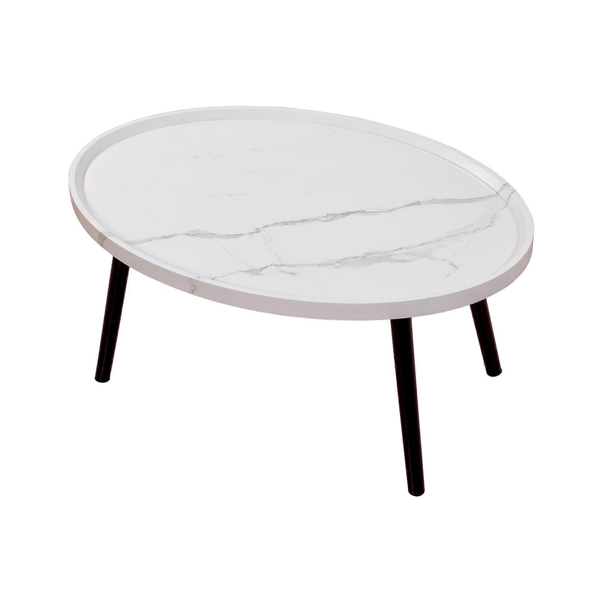 Oval Coffee Table Mid Century Modern Minimalist Display Coffee Tables