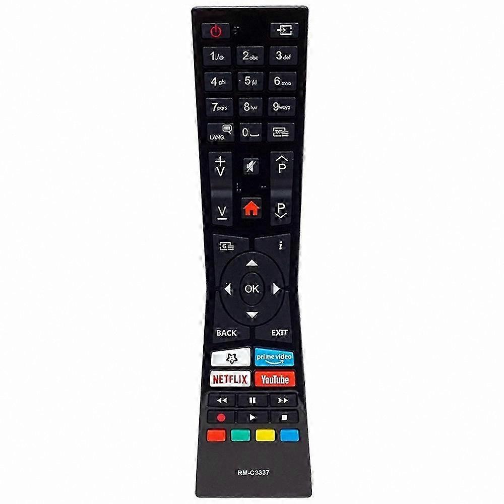 Universal Ergonomic TV Remote Control Replacement for JVC RMC3337 RCA243100P Models