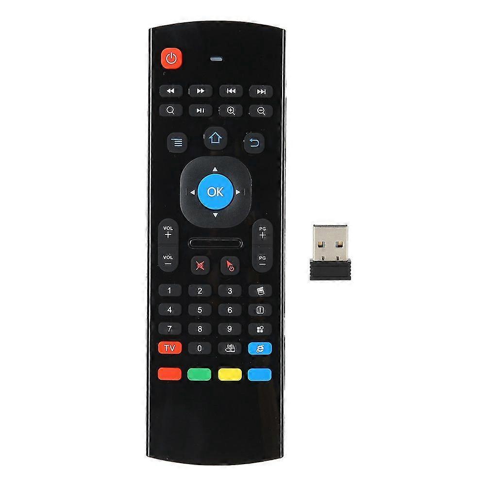 Souris sans fil double face avec détection de mouvement et télécommande 2,4 GHz pour ordinateur, noir