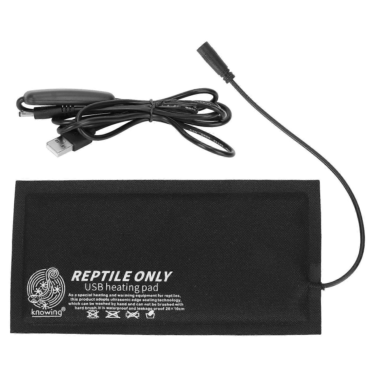 Reptile Heating Mat USB Reptile Heating Mat Under Tank Heating Pad with ThreeLevel Temperature Control(Small )