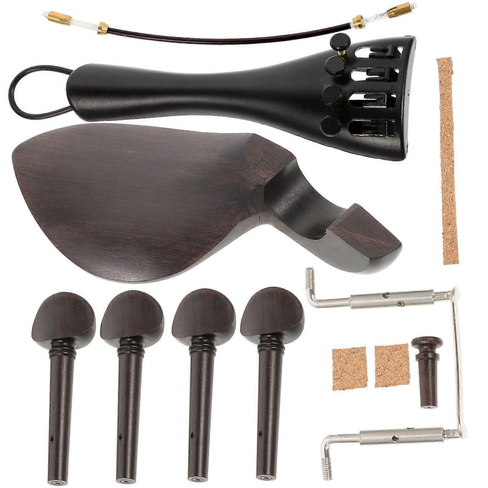 1 مجموعة من ملحقات قطع غيار استبدال الكمان الخشبية الحرفية المهنية أجزاء الكمان