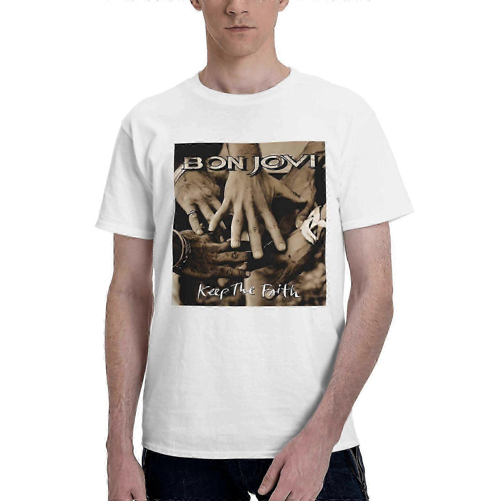 Bon Jovi Keep The Faith tour T-shirt For Men And Women-DW31568 90s