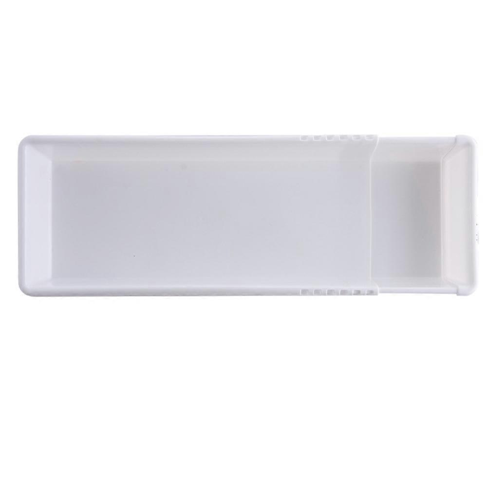 Plastic Drawer Storage Tray Adjustable for Storage Use White Color 1 Unit