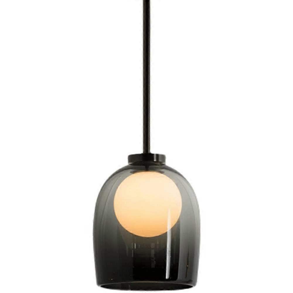 Scandinavian Bedside Small Pendant Light LED Pendant With Glass Shade SingleHead Ceiling Suspension For Dining Room