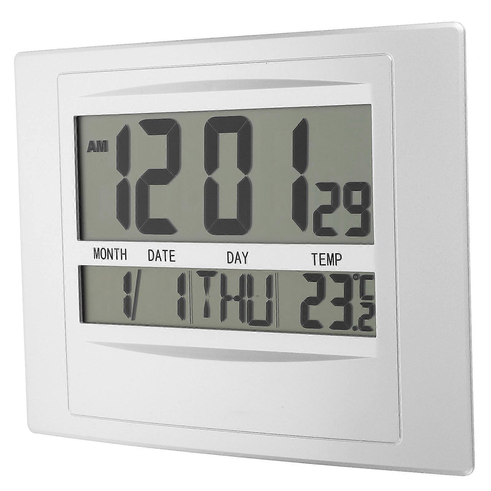 Alarm Clock with Temperature Display Digital Thermometer for Home Office Hotel 25.00X19.00X2.50CM 1Set