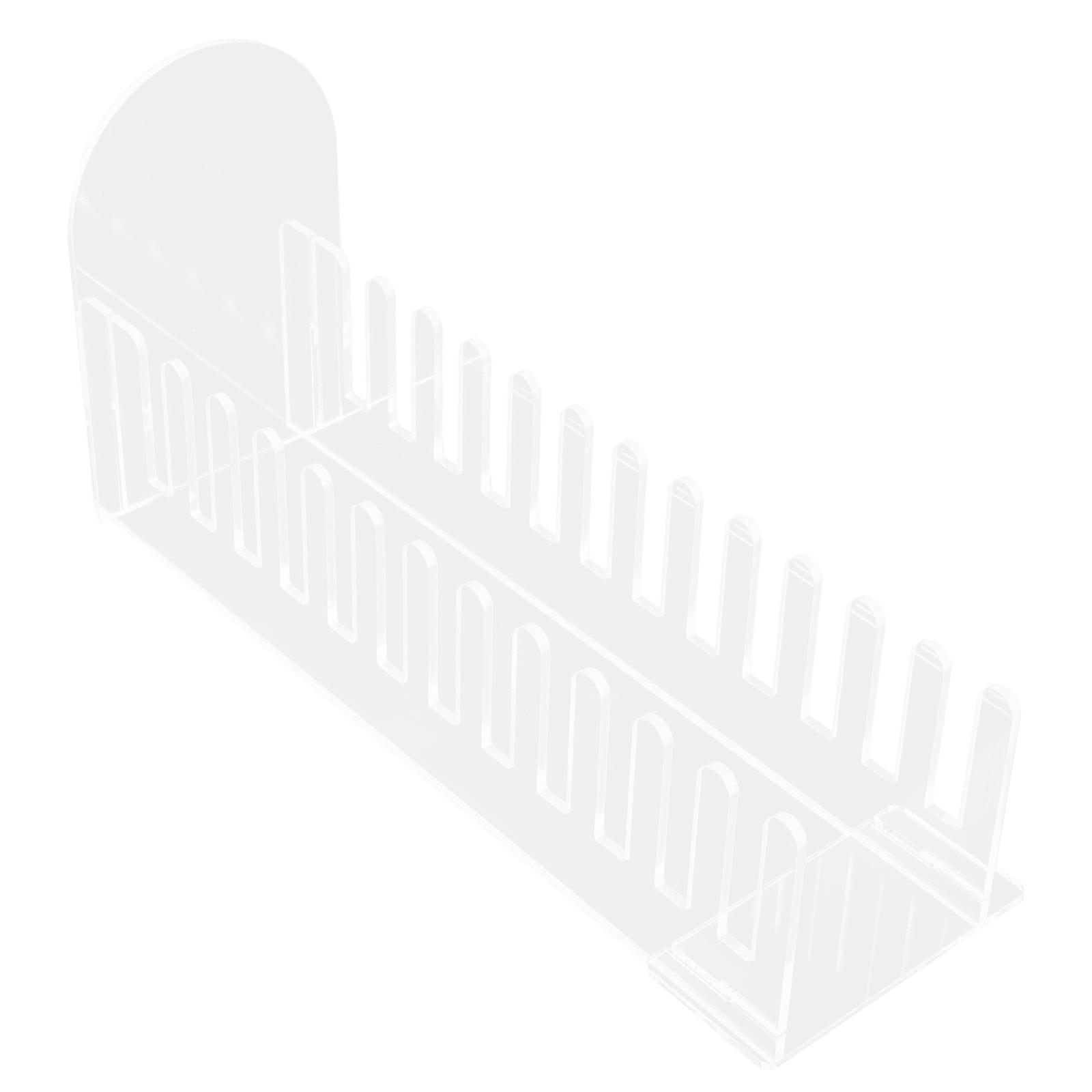 Acrylic Postcard Holder Rack Portable Greeting Display Stand For Shop Countertop 27.00X13.00X8.50CM Space-saving 3Pcs