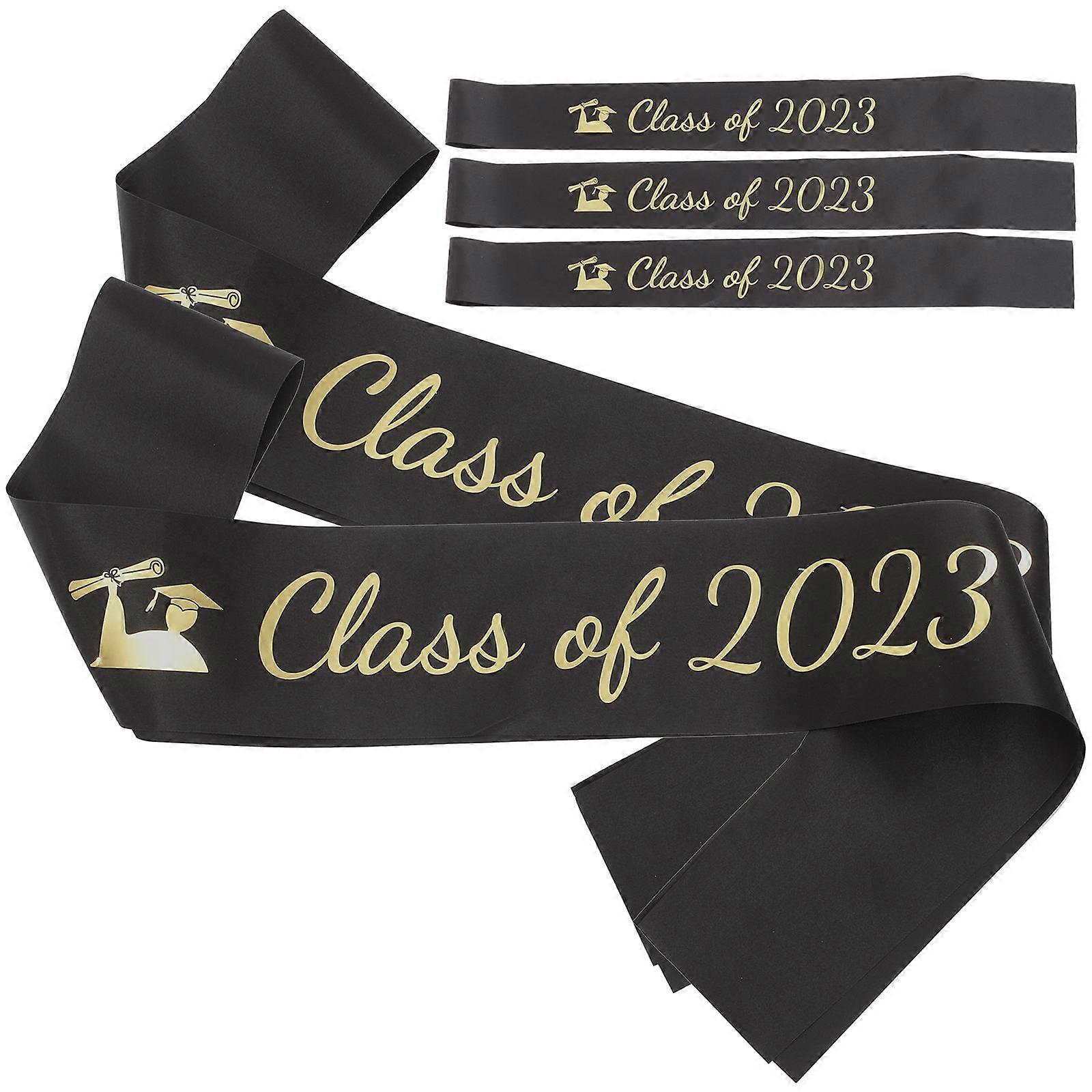 Decorative Graduation Sash Graduation Party Props for Graduates 31.5X3.7X0.2IN Sash for Graduation 20Pcs