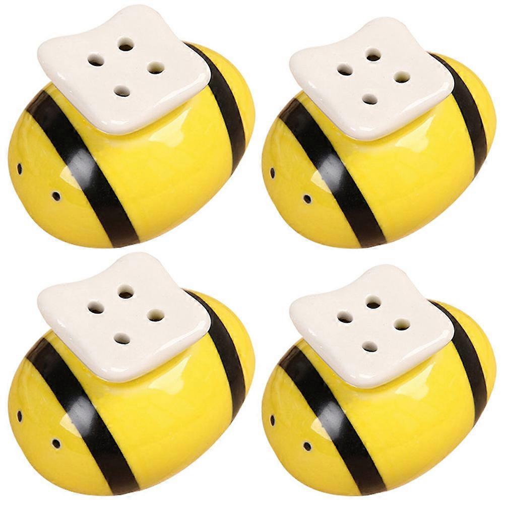 12 Pcs Bee Shaped Spice Storage Jars Ideal For Parties Family Gatherings Modern Kitchen Design