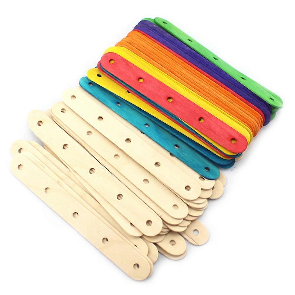 100 Pcs Wood Craft Sticks Natural Color Popsicle Craft Stick Suitable For Camp Crafts Teachers Classroom Teaching Fun Activities