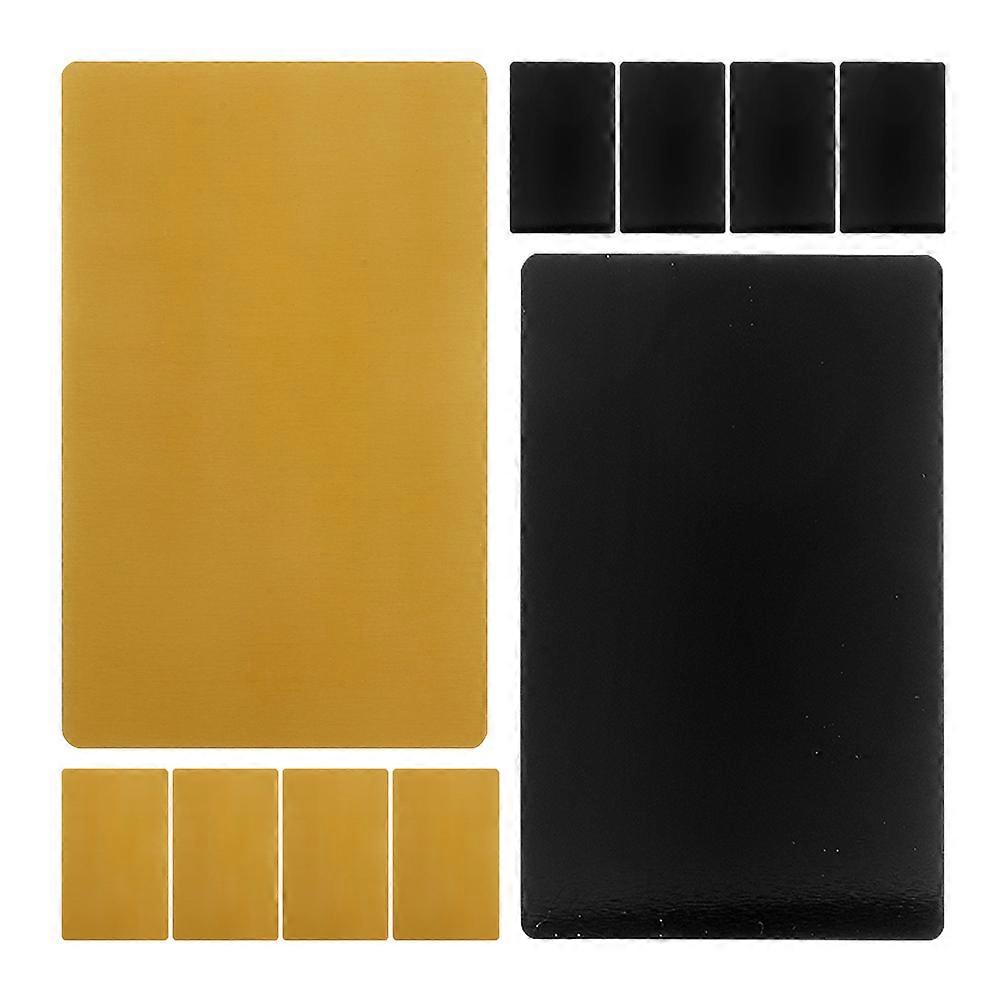 Rectangular Aluminum Business Card Blanks Perfect For Event Registration 30 Pcs