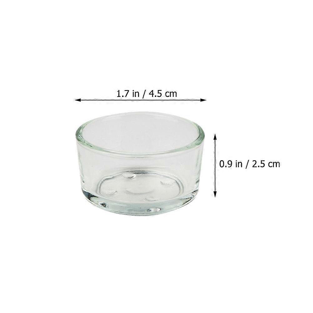 Reptile Food Holder Glass Basin for Tortoise Feeding 27 Pieces