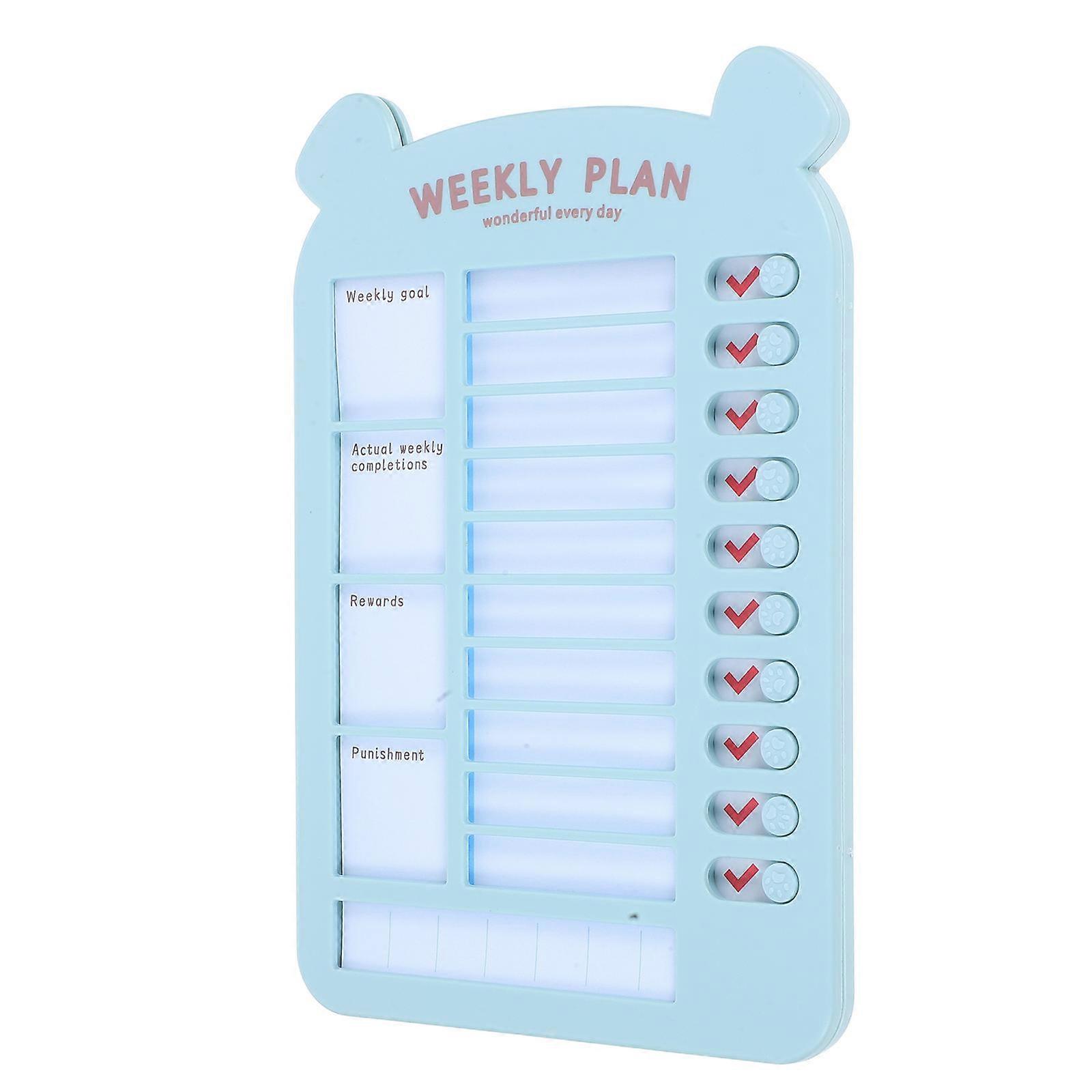 Task Tracker Daily Planner Check List for Kids Habit Tracking 5Pcs