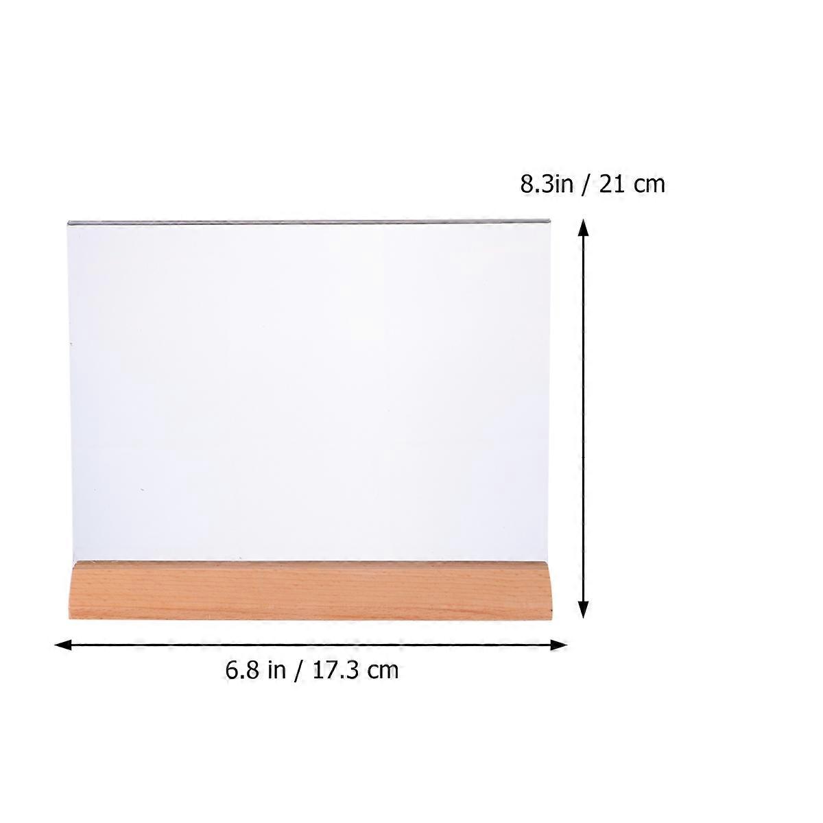 A5 Size Signs Holders Display Stand for Table Business Owners Menu Hold Acrylic Material 1Pack