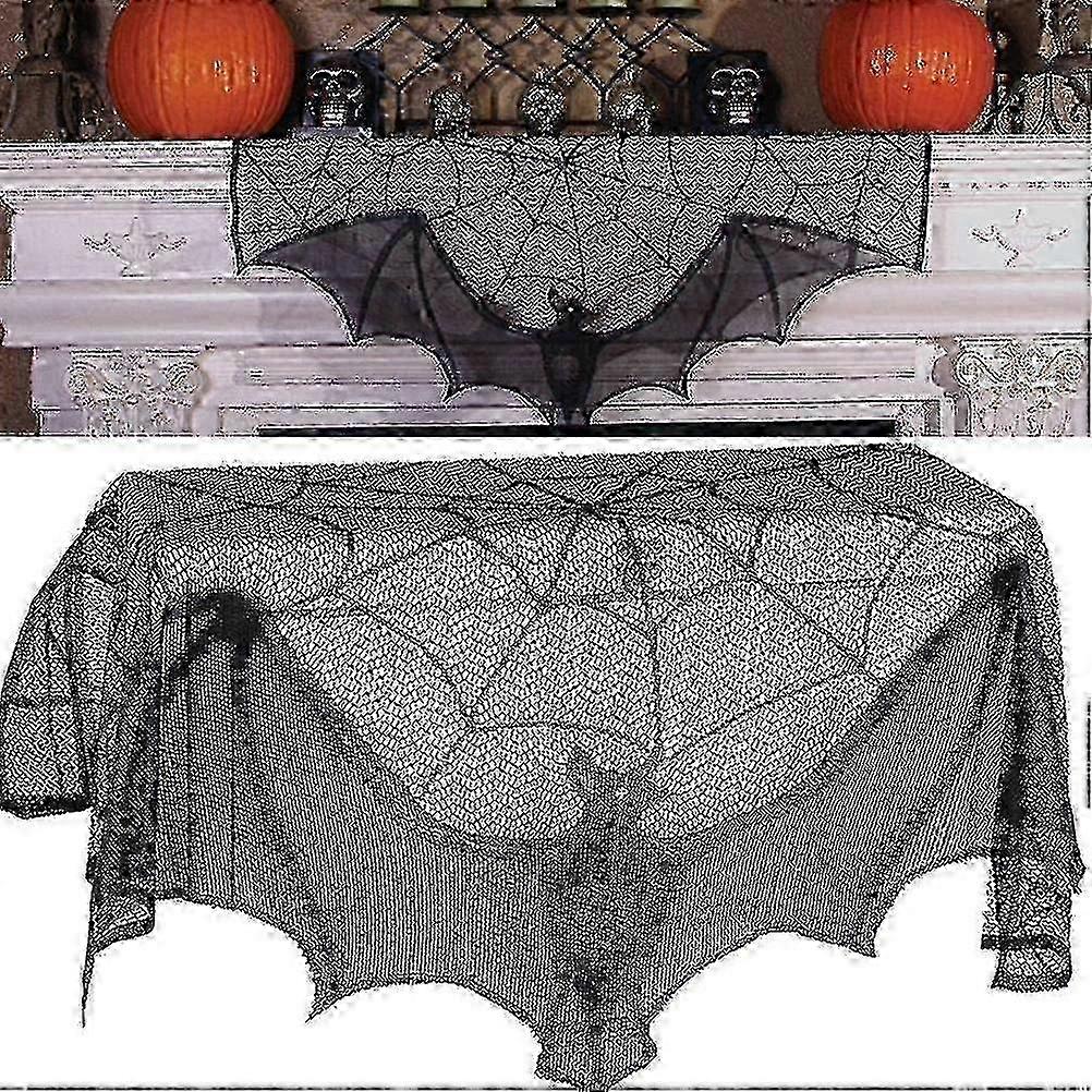 Lace Tablecloth Set For Halloween Party Props_Feb