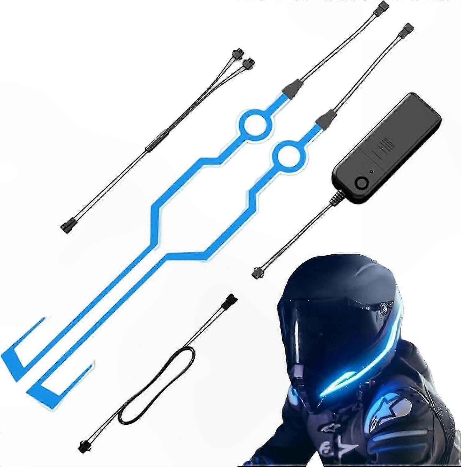 LED Light Strip for Motorcycle Helmets, Night Driving Warning Light Accessory