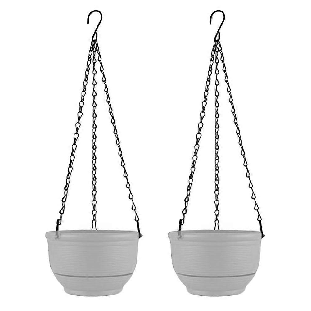 Plastic Hanging Planter for Chlorophytum Flowerpot 4Pcs with Self Watering