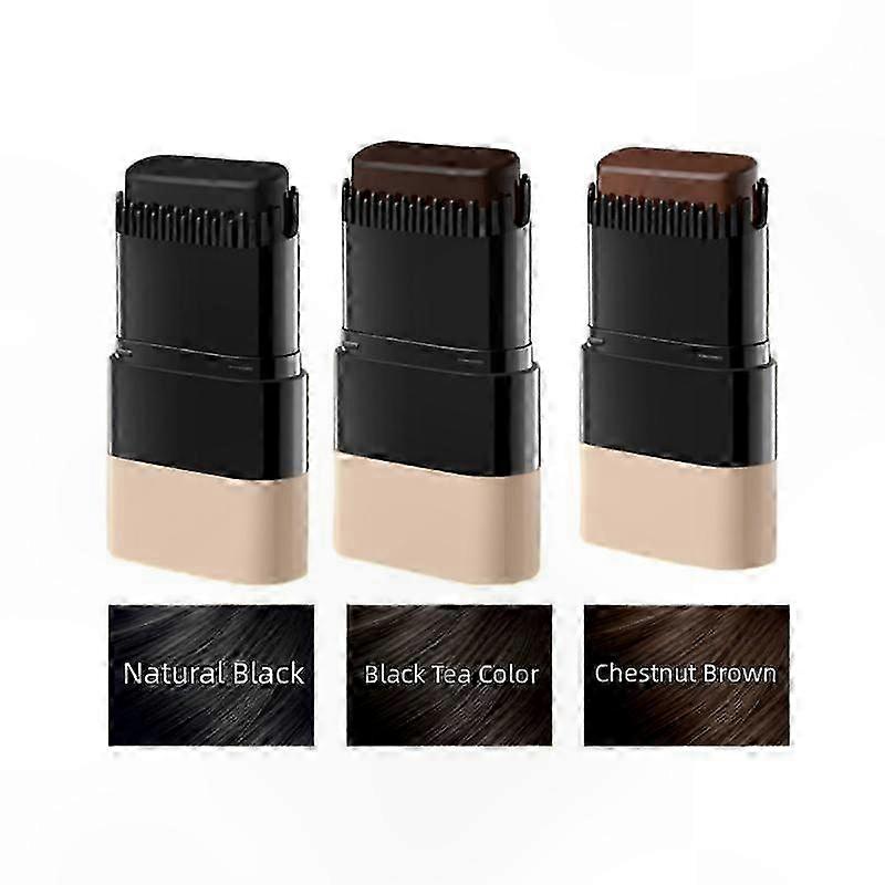 Temporary Hair Color Stick with Comb, Waterproof and Sweatproof Styling Tool for Quick Touch-Ups