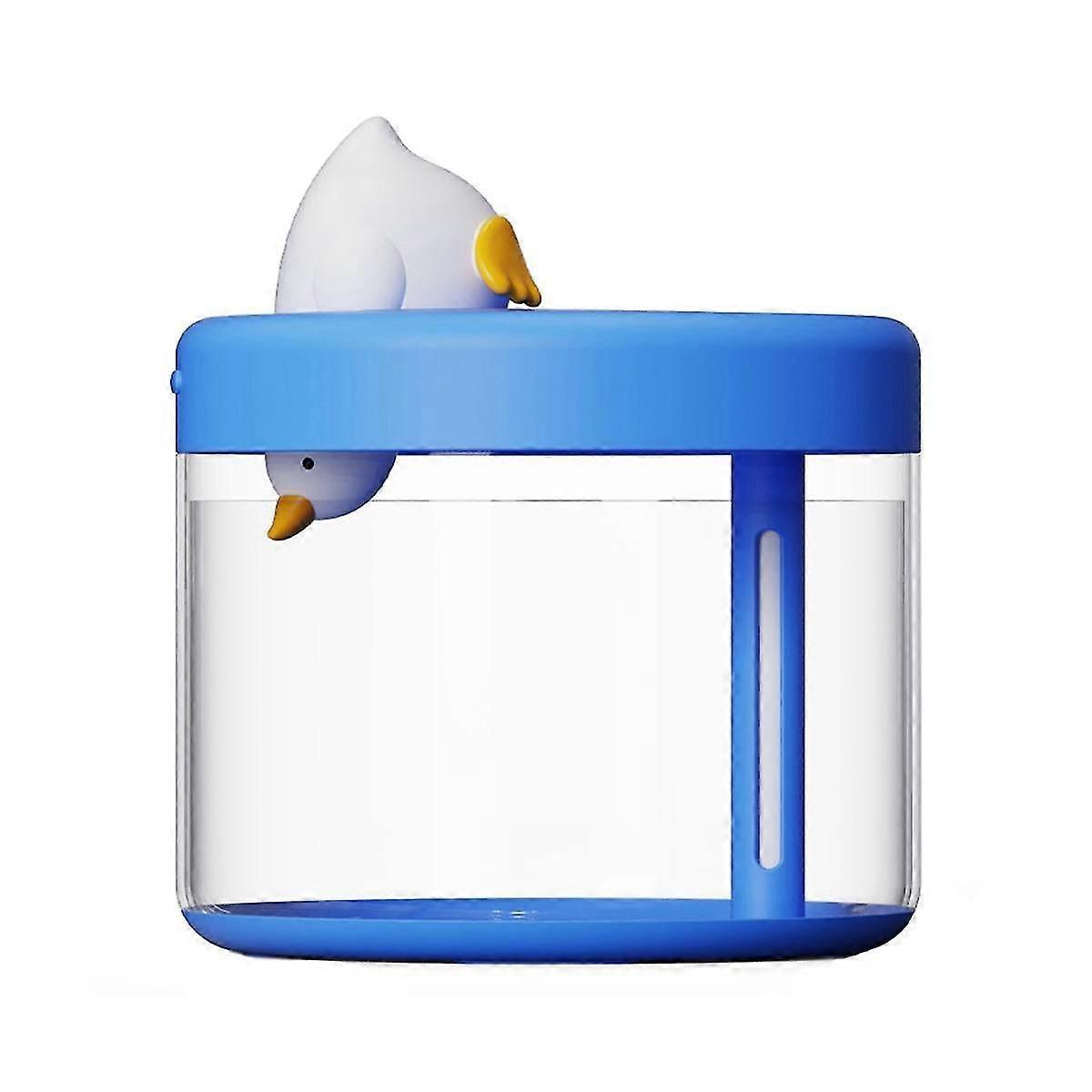 800ml Diving Duck Portable Air Purification Humidifier Rechargeable 1200mah Water Atomizer Diffuser For Bedroom Blue