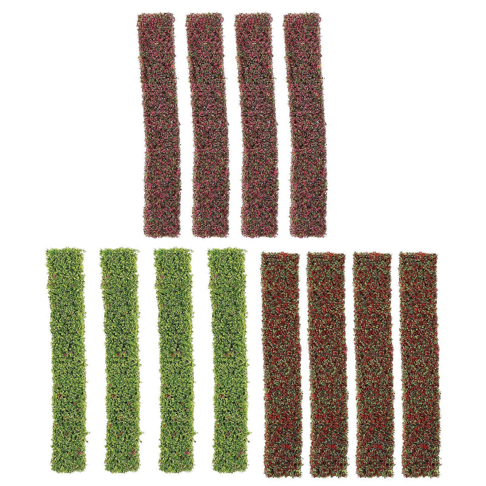 Simulated Flower Clusters 48 Pcs Miniature Ornaments Artificial Flower Models For Mini Garden 10X1.5CM Decorative