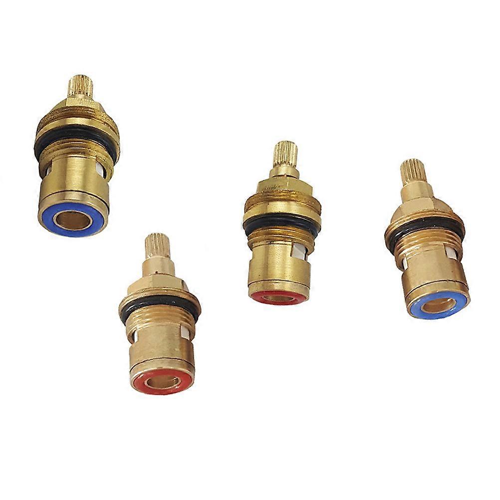 Golden Copper Faucet Valve Core Quick Open Kitchen Appliances Square Shape 1Pcs