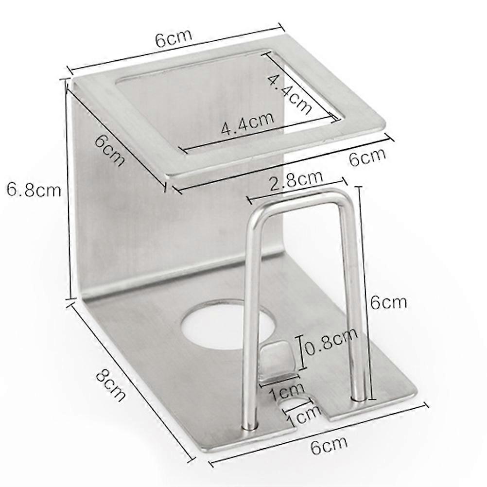 Stainless Steel Toothbrush Holder Bathroom Use Multi-Functional Storage Solution With Drainage Feature 1Pcs