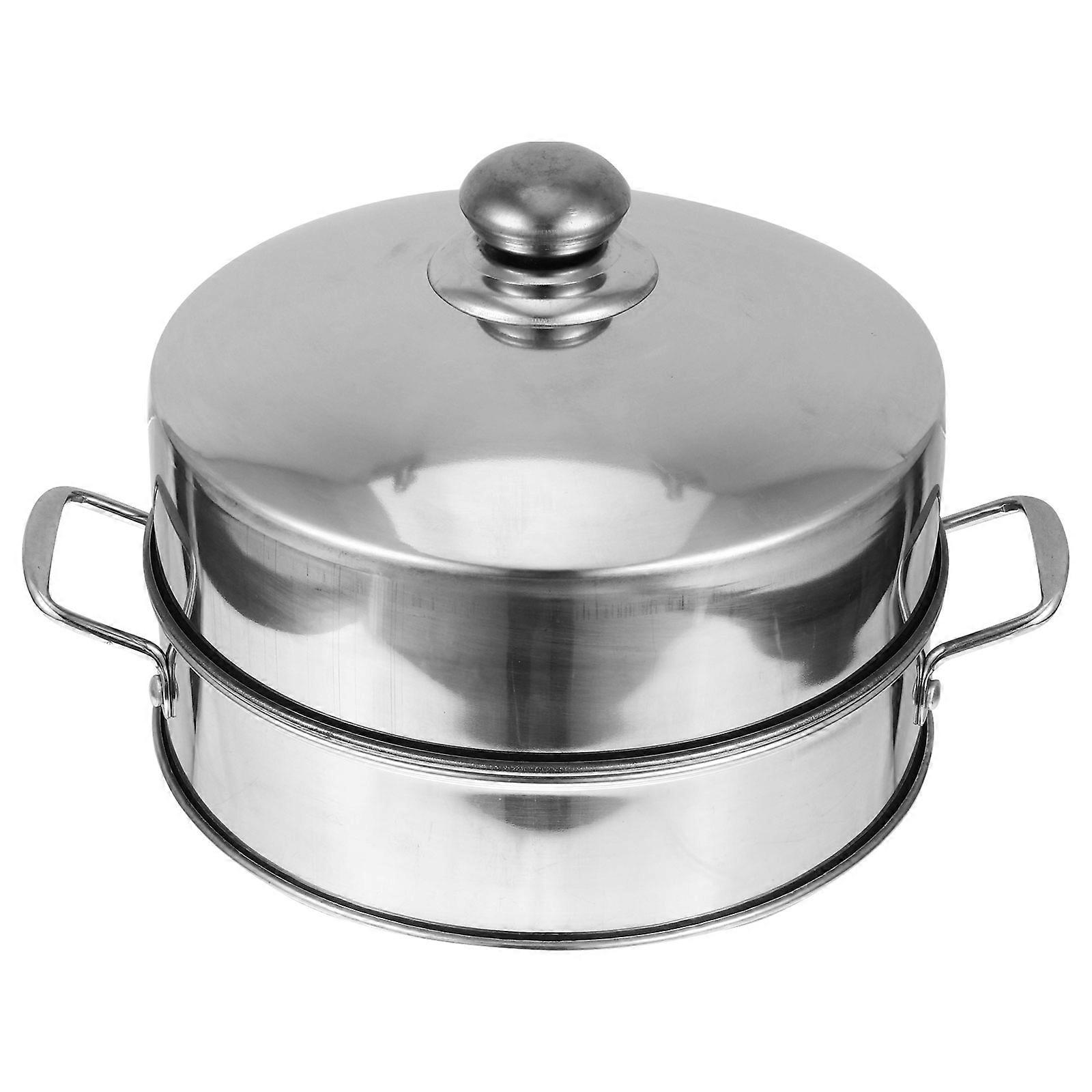 Multi-Functional Steamer Stainless Steel Food Steamer for Kitchen 2Sets