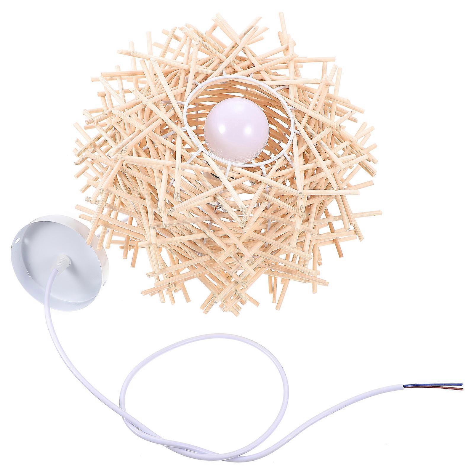 Ceiling Hanging Lamp Rattan Woven Light for Lighting 1Set