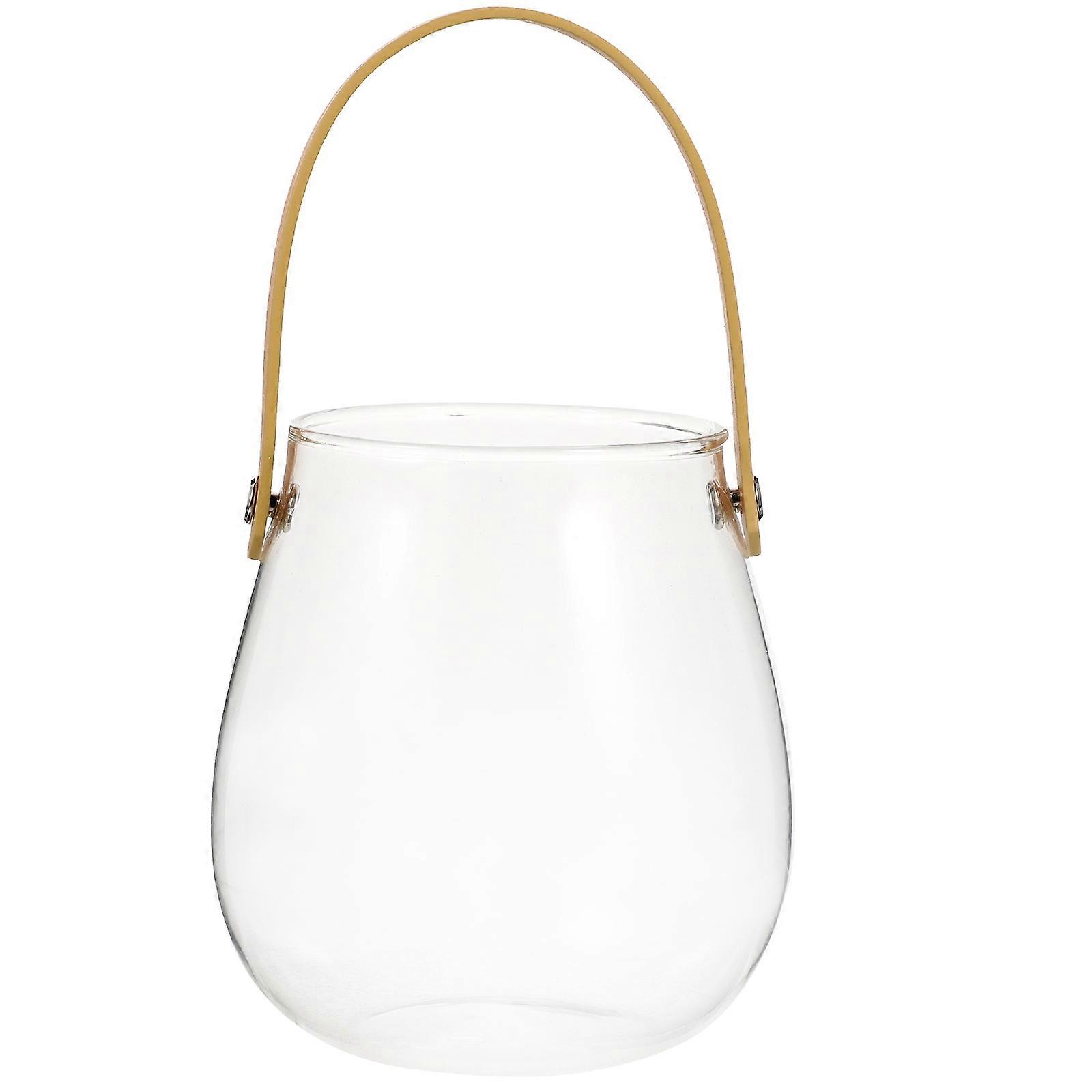 Tabletop Glass Vase Elegant Shape Minimalist Style Windowsill 113.00X13.00X13.00CM Home Decoration 1Pack
