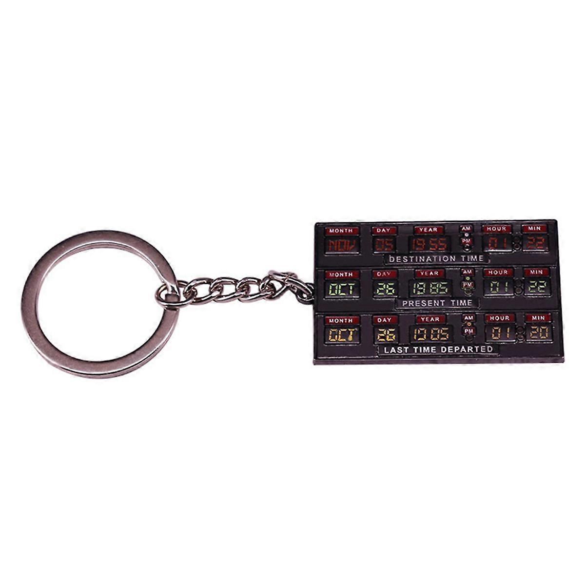 Back to Future2 Time Circuit Keychain Sci-Fi Movie Accessory