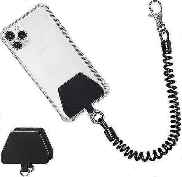 Phone Lanyard Tether with Patch: Universal Stretchy Lasso Straps