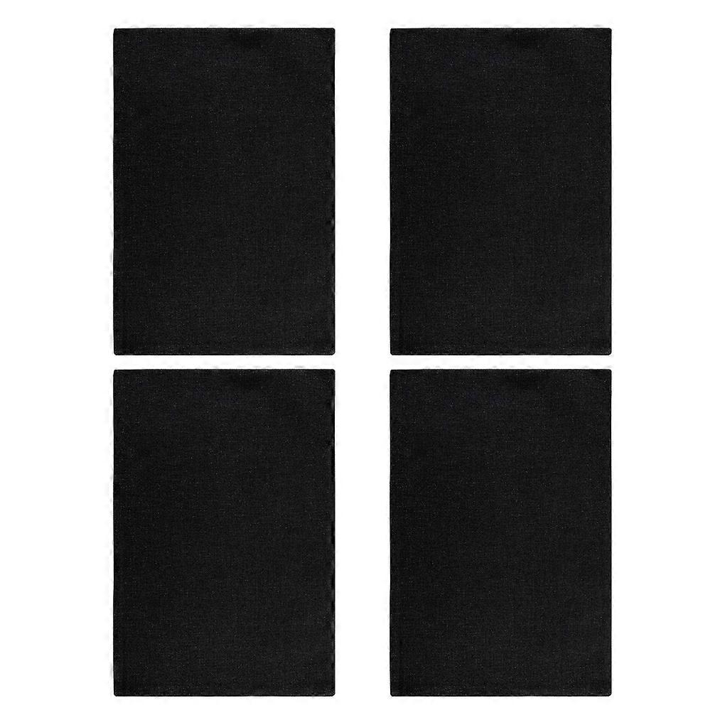 4 stk. lin-bordbrikker, varmeisolerende, vaskbar serviseunderlag, hjemme