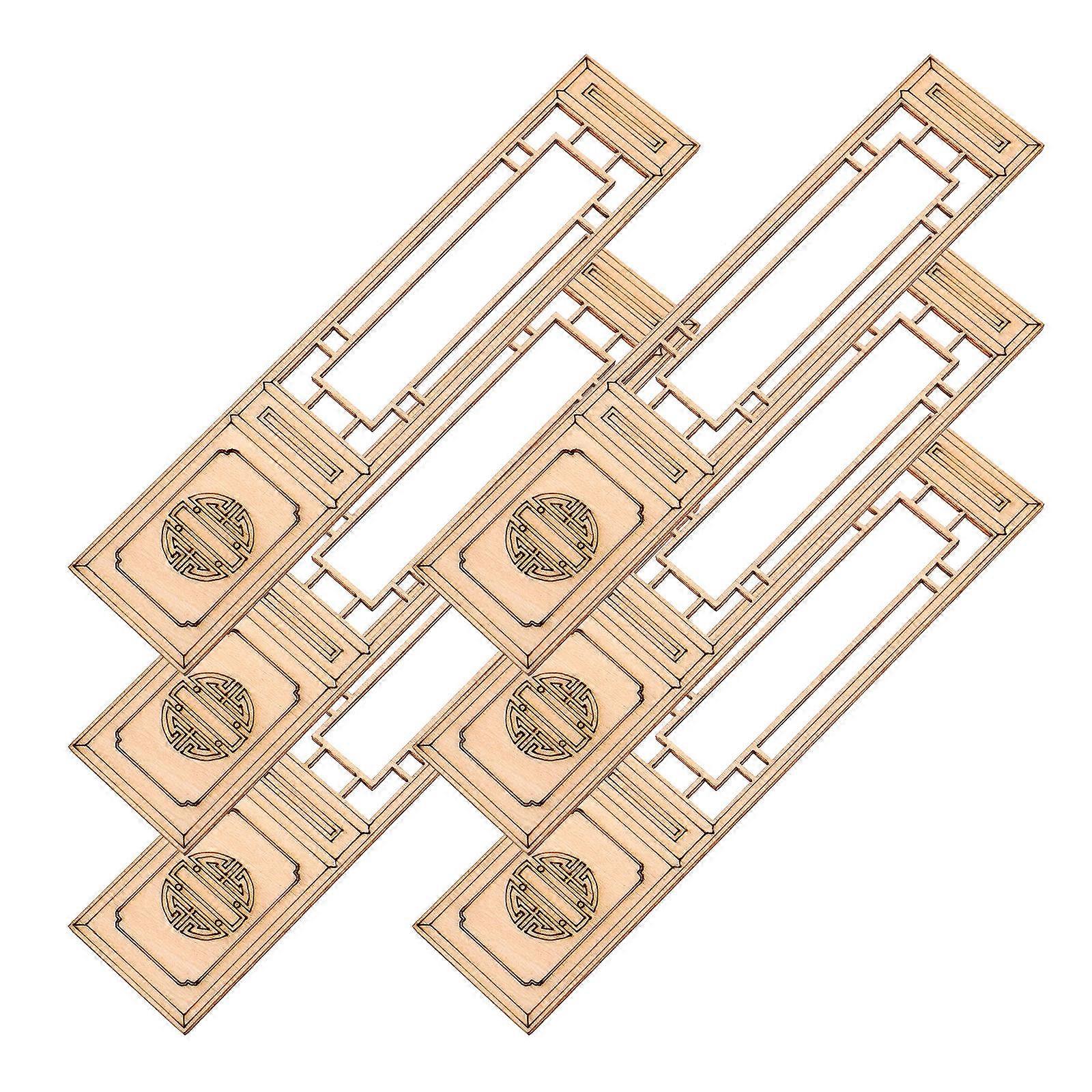 Mini House Screen Wooden Miniature Screen Model for Decor 30Pcs Set