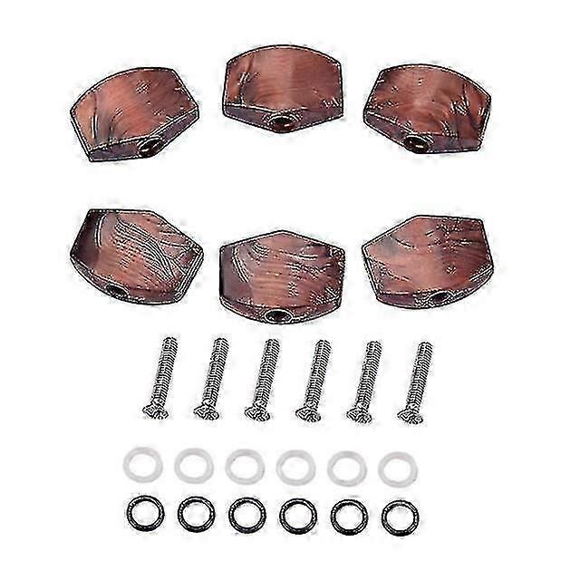 6 Pcs/set Guitar Tuning Peg Buttons Tuning Pegs Knobs Machine Heads Buttons For Guitar