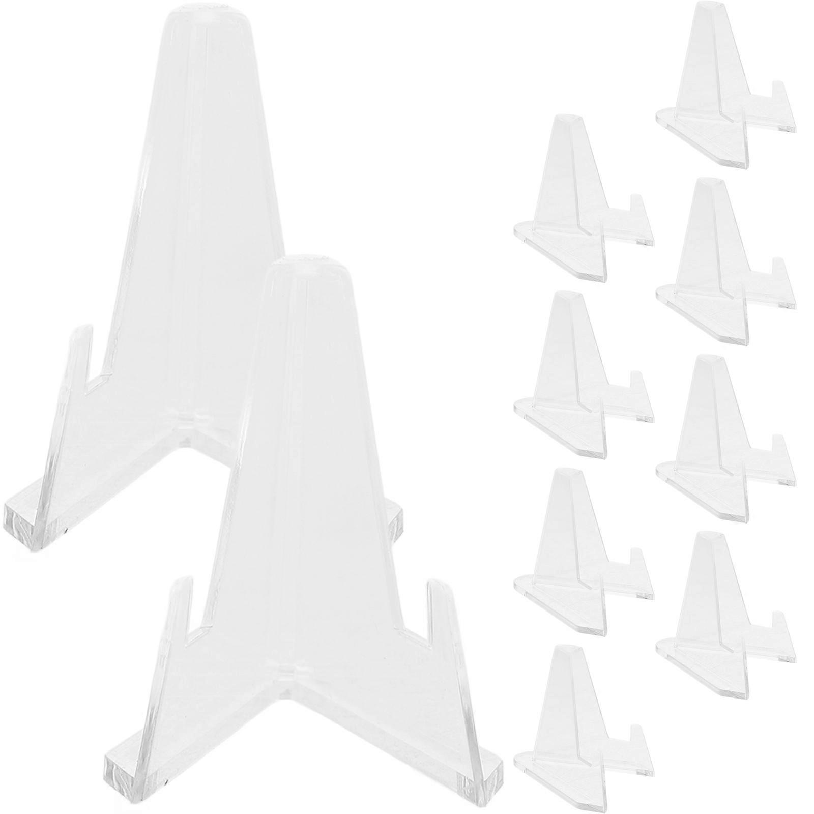 Acrylic Easel Stand for Display Photo Holder 60Pcs Transparent Material
