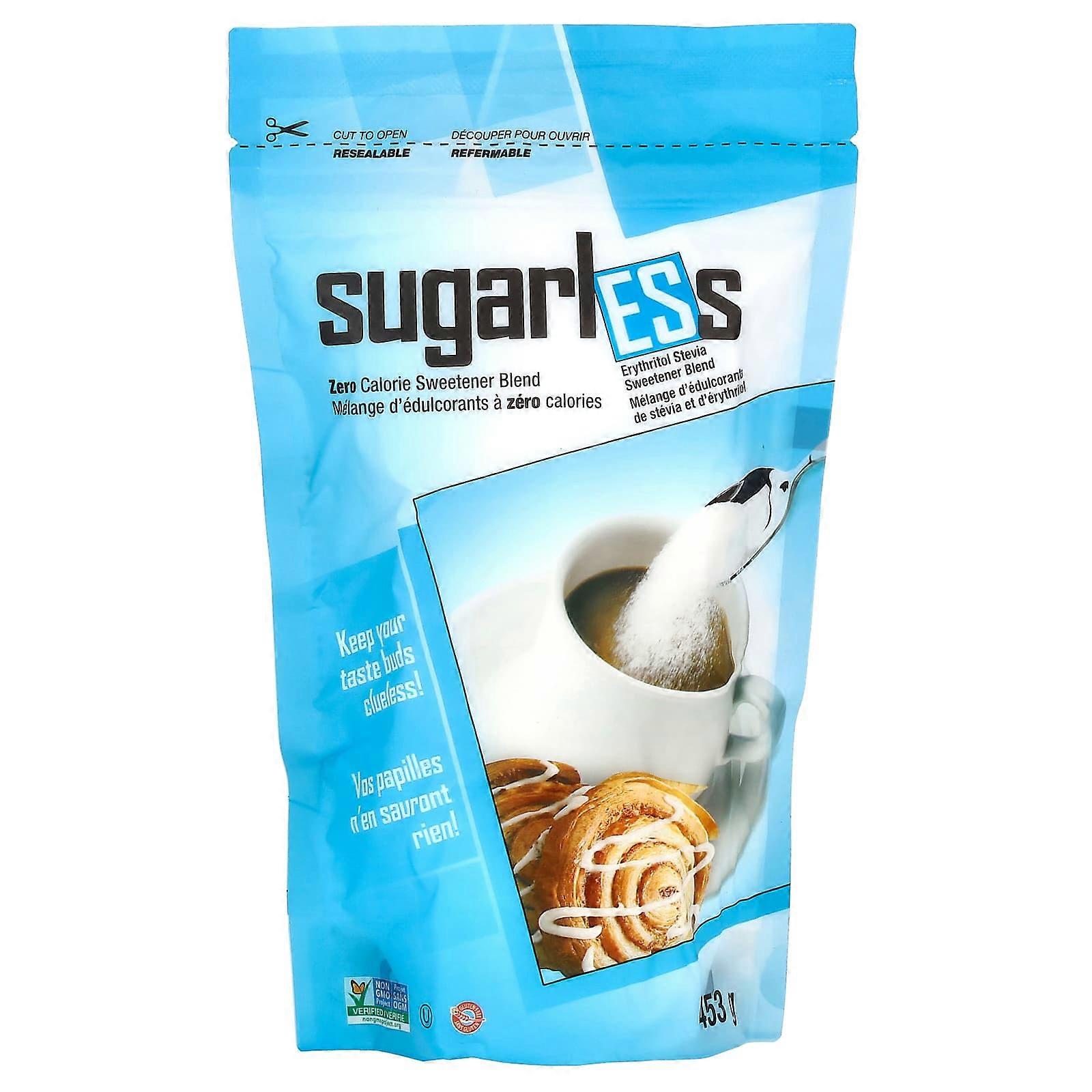 Sugarless, Erythritol Stevia Sweetener Blend, 453 g