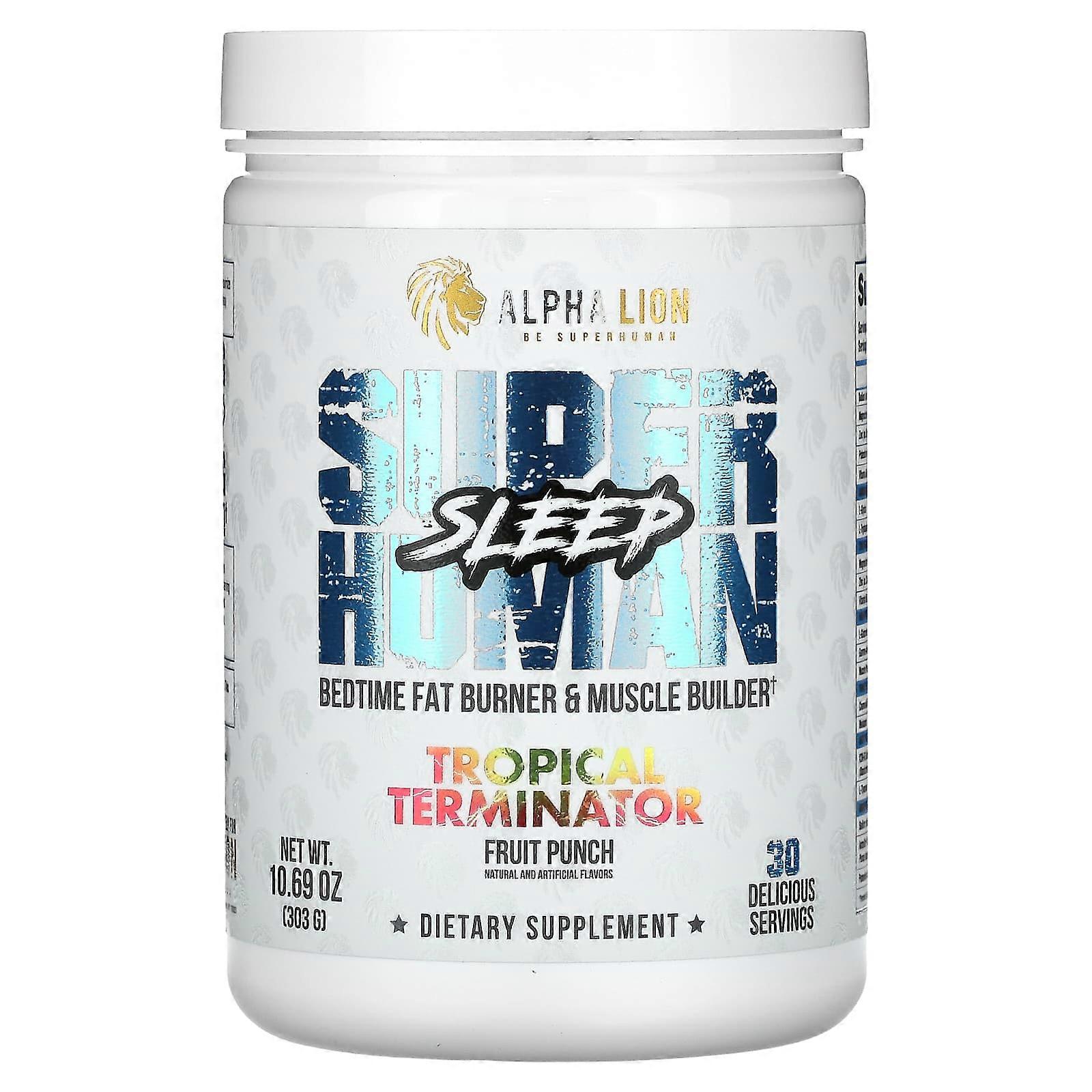 SuperHuman Sleep, Tropical Terminator, Fruit Punch, 10.69 oz (303 g)