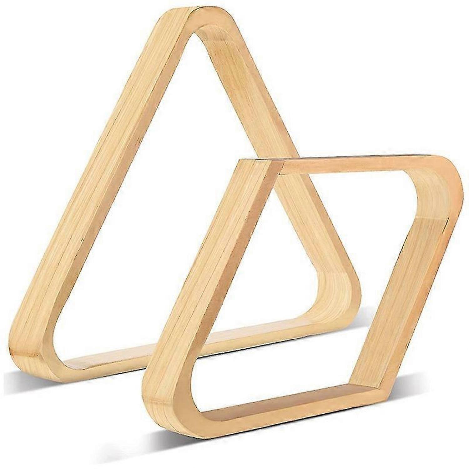 Wooden Billiard Ball Rack Billiard 8-Ball Triple-cornered Rack and 9-Ball Diamond Billiard Rack for Billiard Pool Table