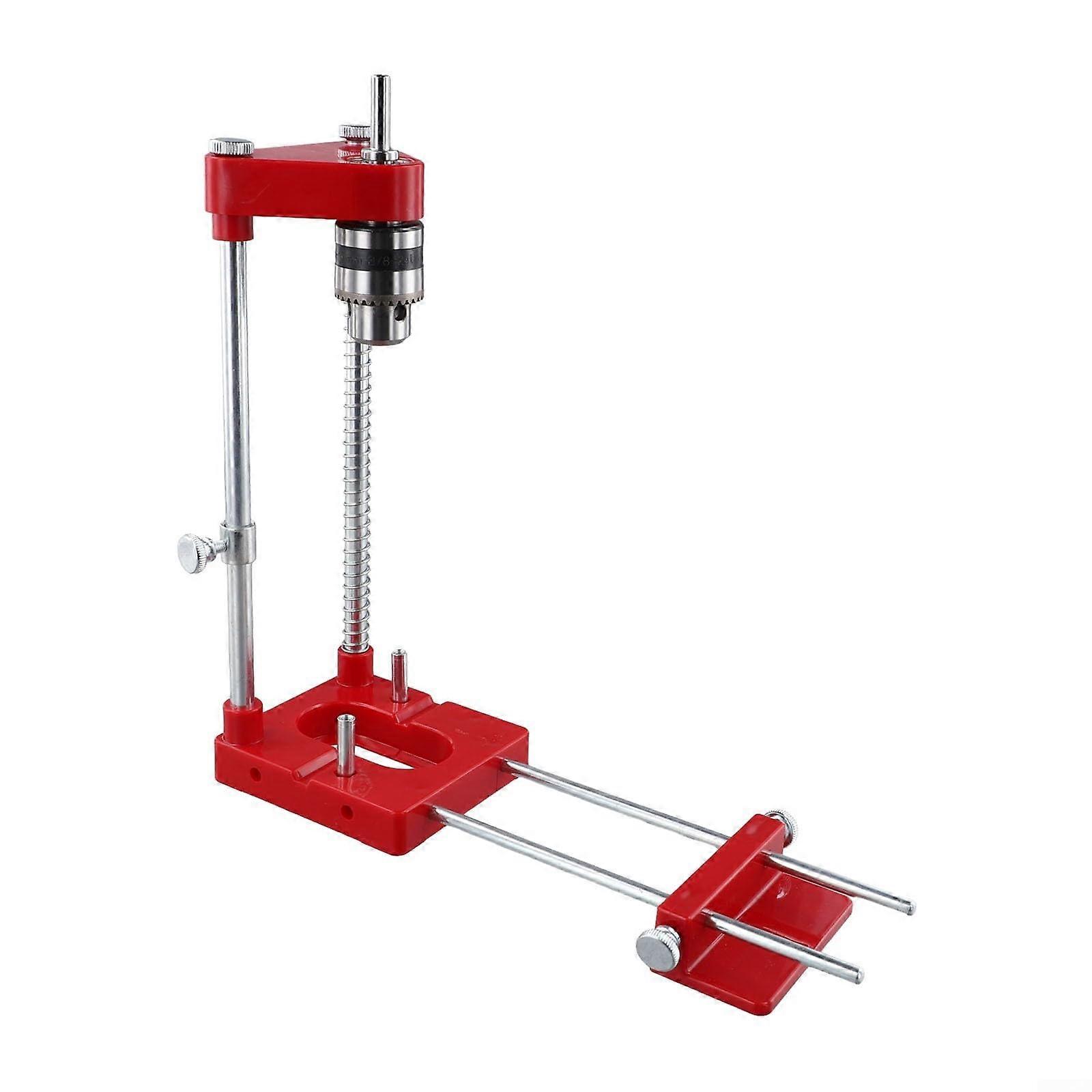 Portable Drilling Positioner Precision Woodworking Positioner Red