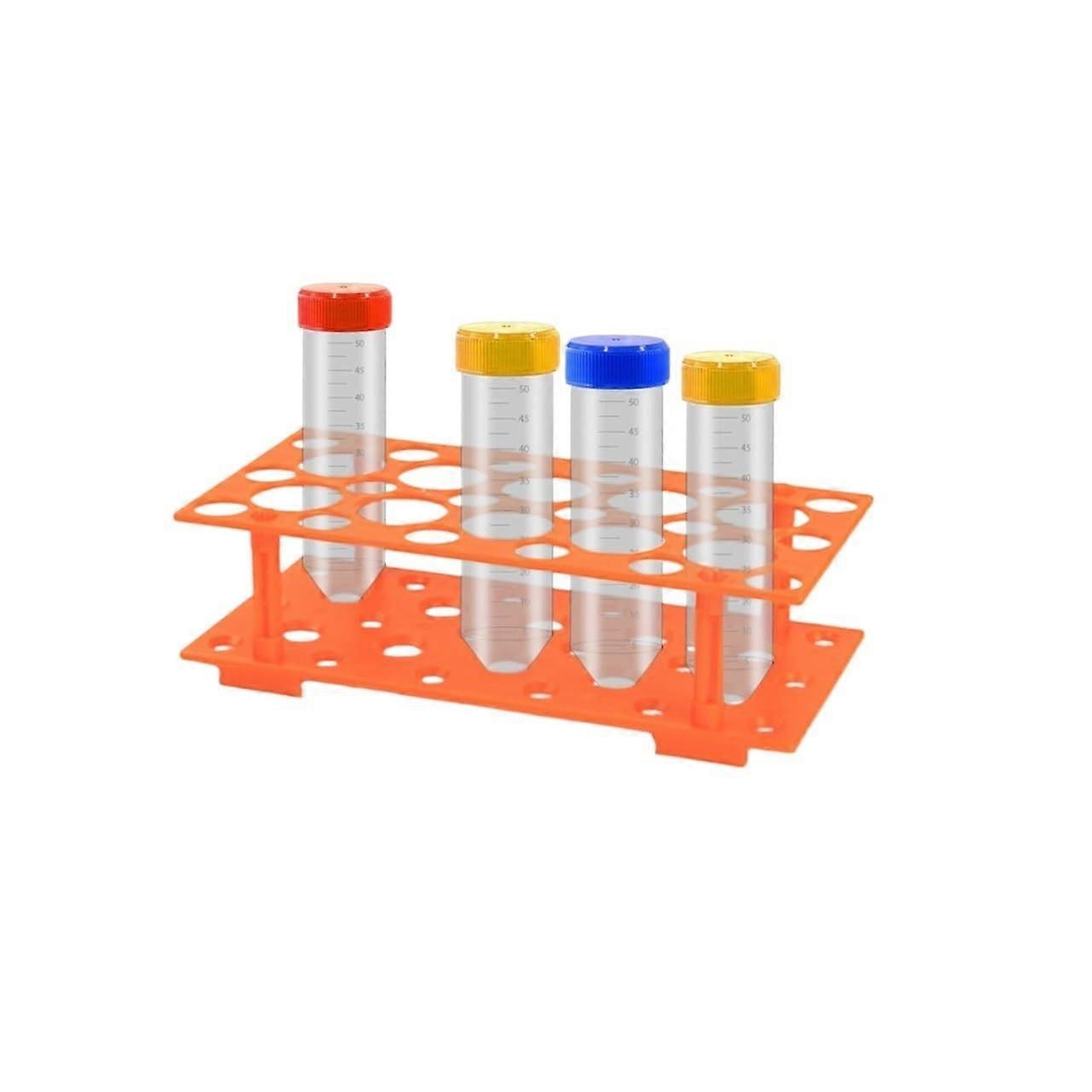 Lab Test Tube Stand Test Tube Rack 2Pack Plastic Detachable Centrifuge Holder For 10mL 15mL 50mL Tubes Orange Small