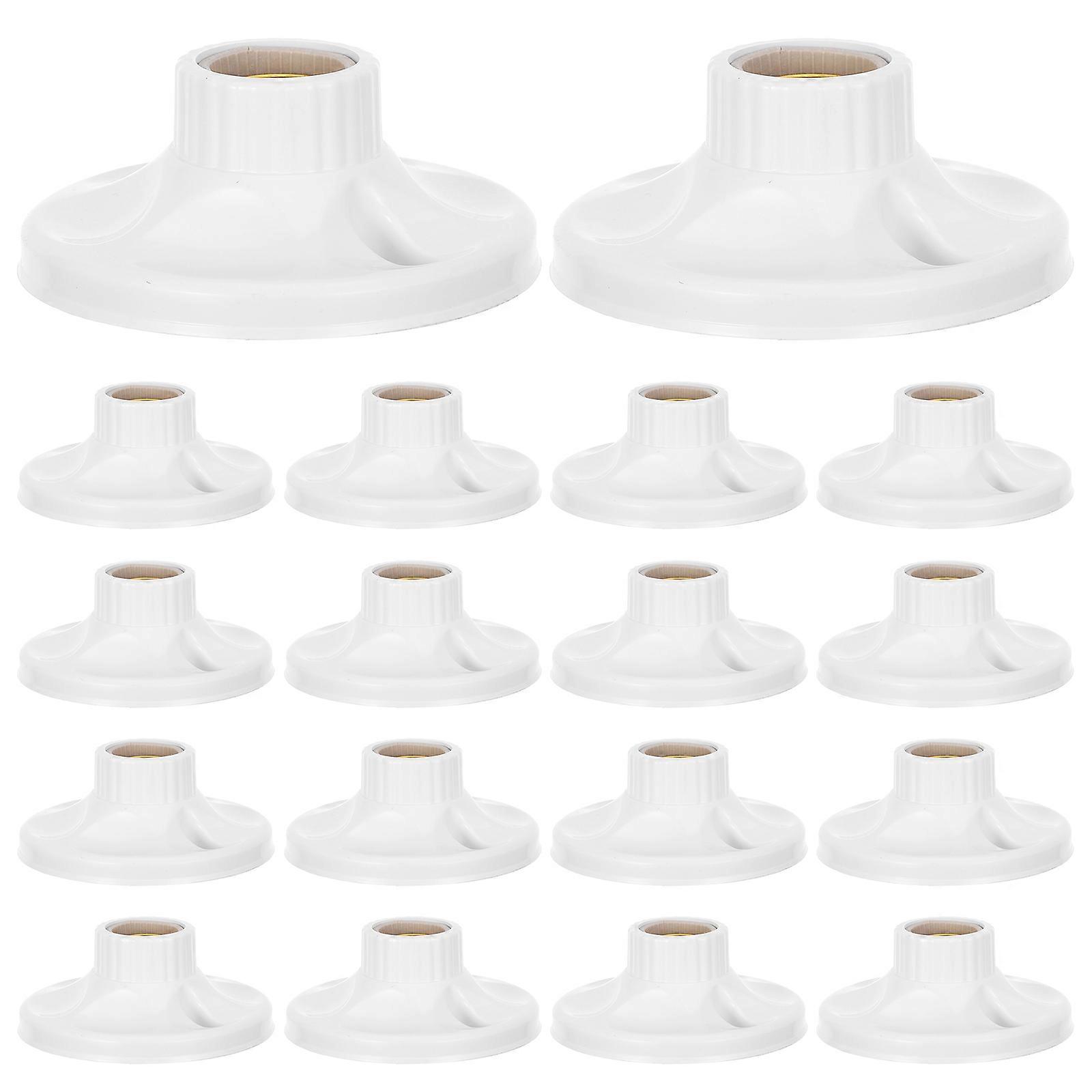 Lamp Base Light Sockets For Residential Use E27 Screw Base Stable And Durable Heat Resistant 24Pcs